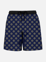 Man light fabric swim shorts with Inter print | INTER SPECIAL EDITION