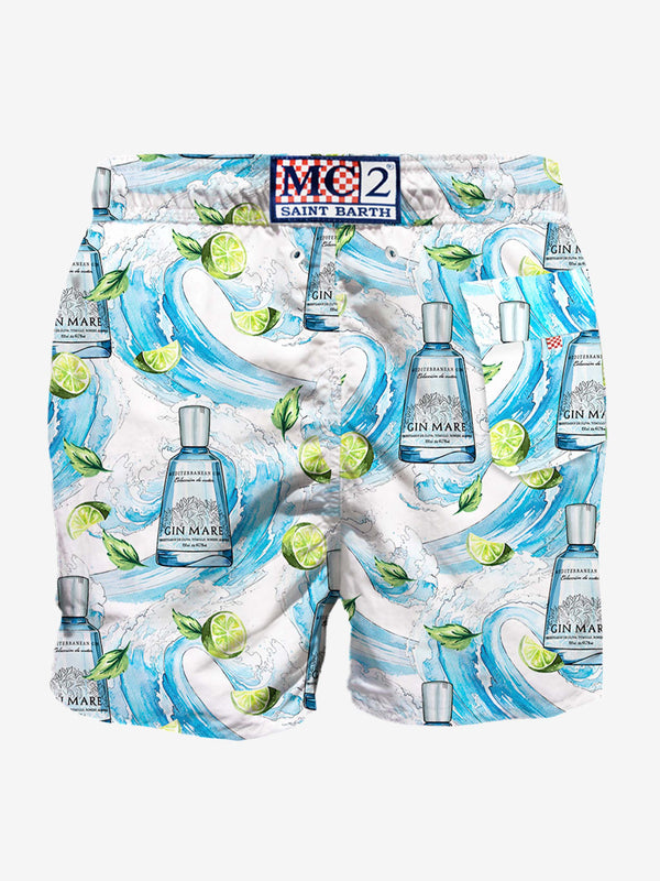 Man classic swim shorts with Gin Mare print  | GIN MARE SPECIAL EDITION