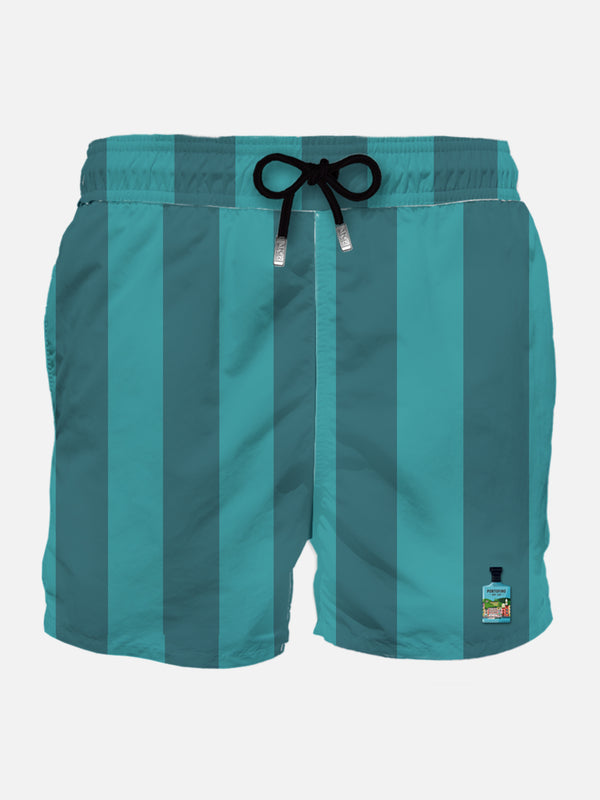 Man classic swim shorts with Portofino gin patch | PORTOFINO DRY GIN SPECIAL EDITION