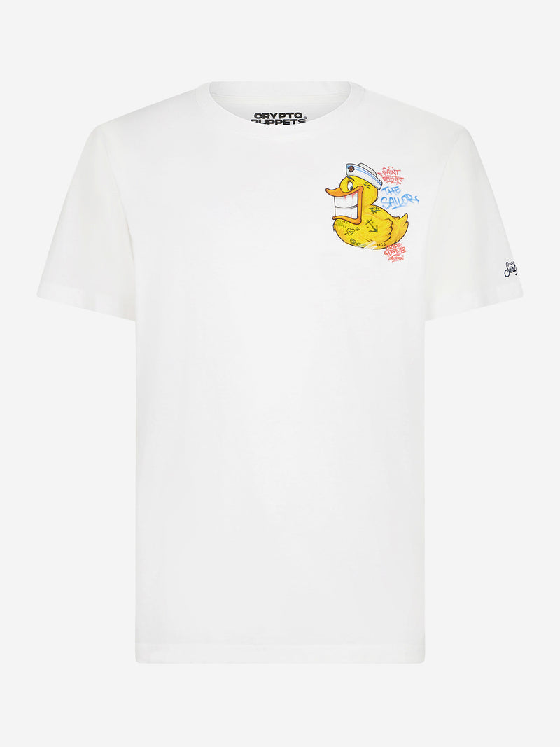 T-shirt da uomo con stampa papera Crypto | CRYPTO PUPPETS® EDIZIONE SPECIALE