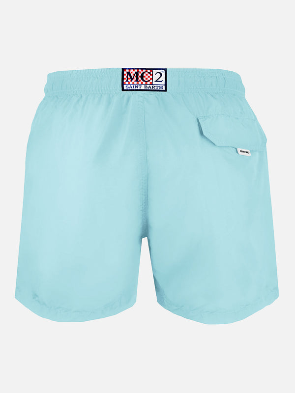 Man lightweight fabric water green swim-shorts Lighting Pantone | PANTONE SPECIAL EDITION