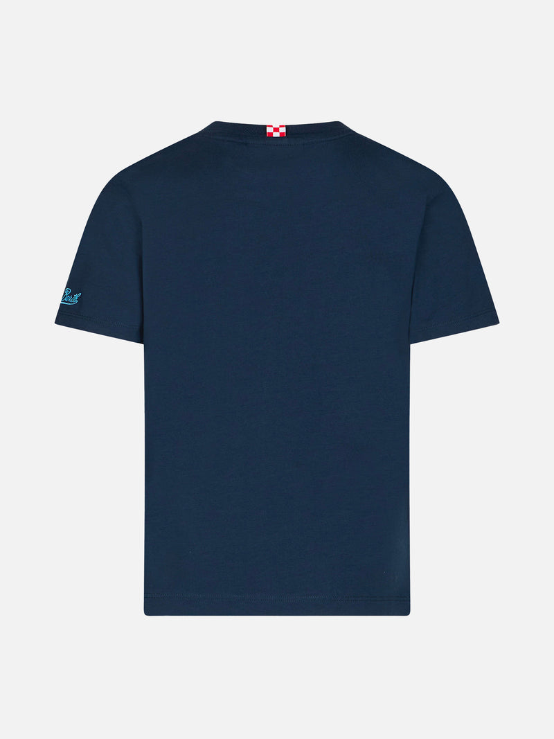 T-shirt da bambino in cotone con stampa St. Barth Champion Minions | MINIONS EDIZIONE SPECIALE
