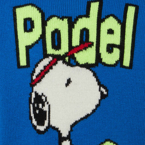 Maglia da bambino girocollo con stampa jacquard padel Snoopy | SNOOPY - EDIZIONE SPECIALE PEANUTS™