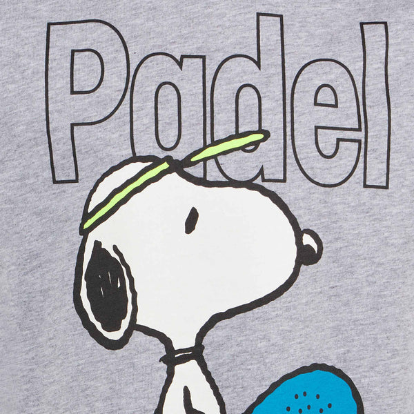 T-shirt da bambino in cotone pesante con stampa Snoopy amante del padel | EDIZIONE SPECIALE SNOOPY PEANUTS™