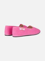 Woman pink terry slipper loafer | MY CHALOM SPECIAL EDITION