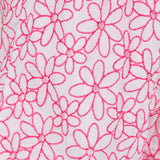 Girl cotton shorts with daisy embroidery