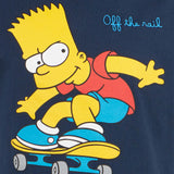 T-shirt da bambino in cotone pesante con stampa Bart skate | EDIZIONE SPECIALE I SIMPSON