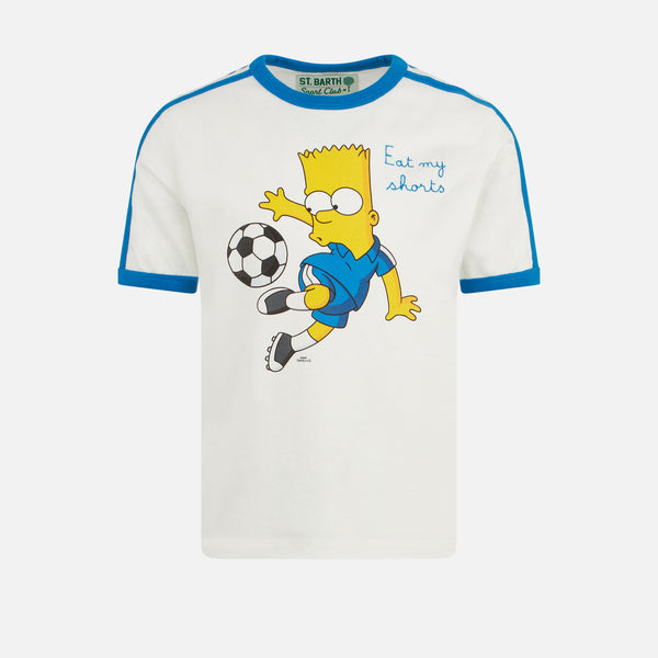 Boy heavy cotton t-shirt with Bart soccer print | THE SIMPSONS SPECIAL EDITION