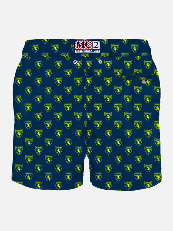 Man light fabric swim shorts with taurus logo | TORINO FC SPECIAL EDITION