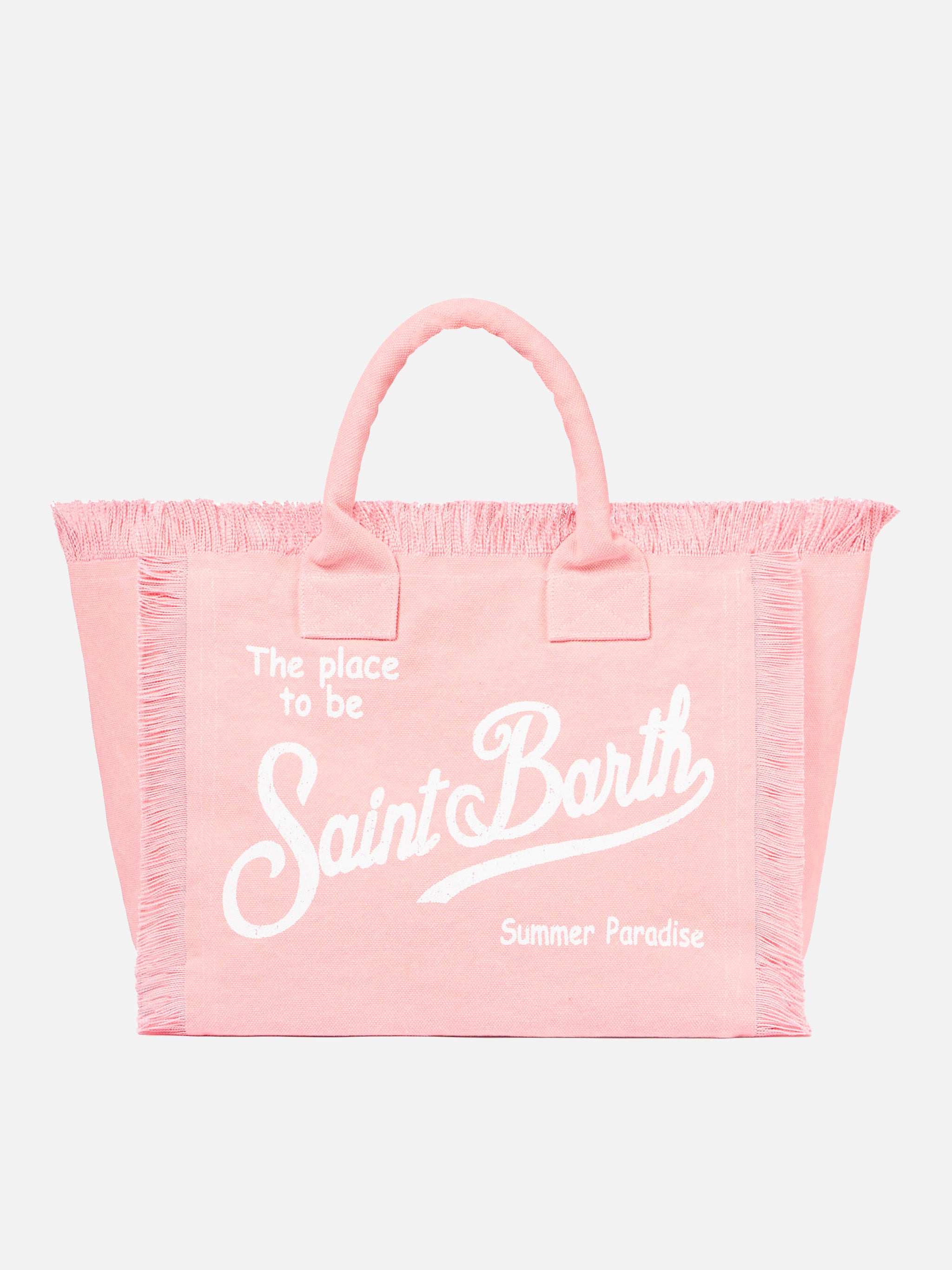 MC2 SAINT BARTH: Las Vegas transparent bag with logo - Pink