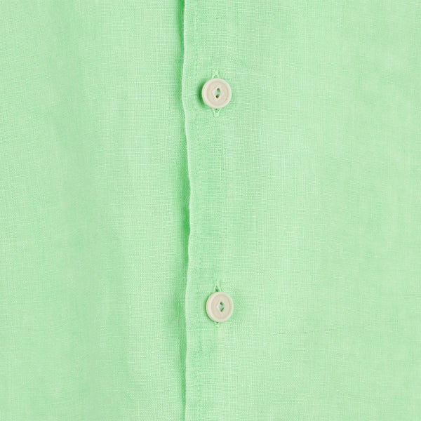 Water fluo green kid linen shirt Agnes