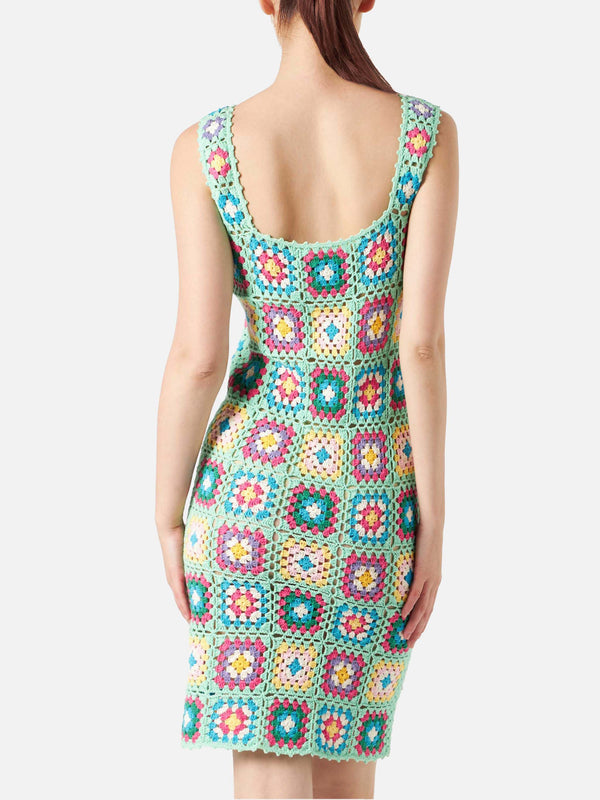 Multicolor crochet dress