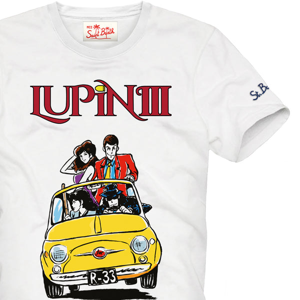 T-shirt da bambino in cotone con stampa Lupin | LUPIN III EDIZIONE SPECIALE