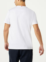 T-shirt da uomo in cotone con taschino stampa papere