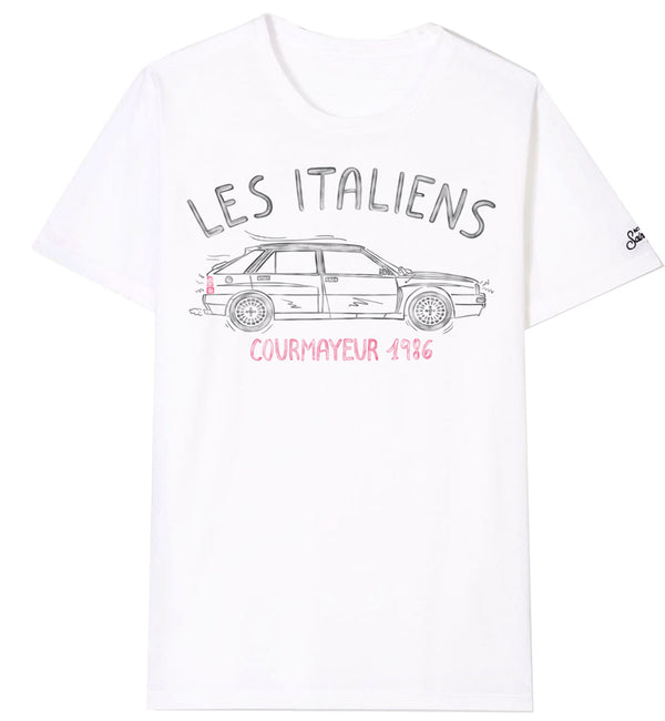 T-shirt Les Italiens Courmayeur 1986 in cotone