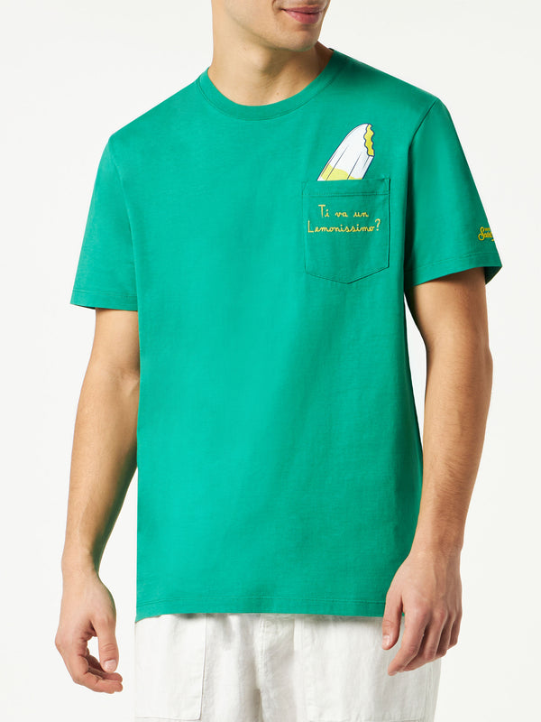 T-shirt in cotone con ricamo Ti va un Lemonissimo? | ALGIDA® EDIZIONE SPECIALE