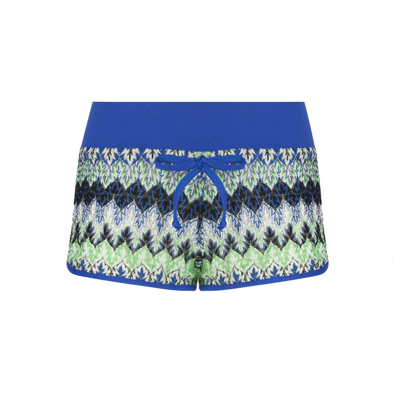 Woman shorts with multicolor pattern