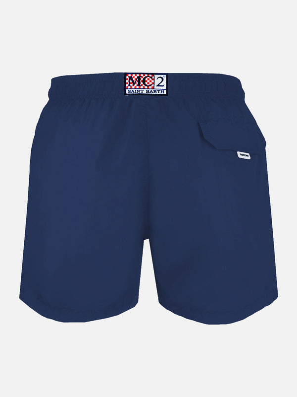 Man lightweight fabric navy swim-shorts Lighting Pantone | PANTONE SPECIAL EDITION