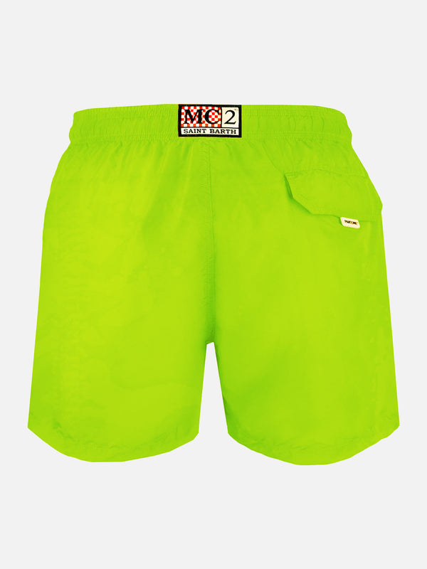 Man fluo yellow swim shorts | PANTONE™ SPECIAL EDITION