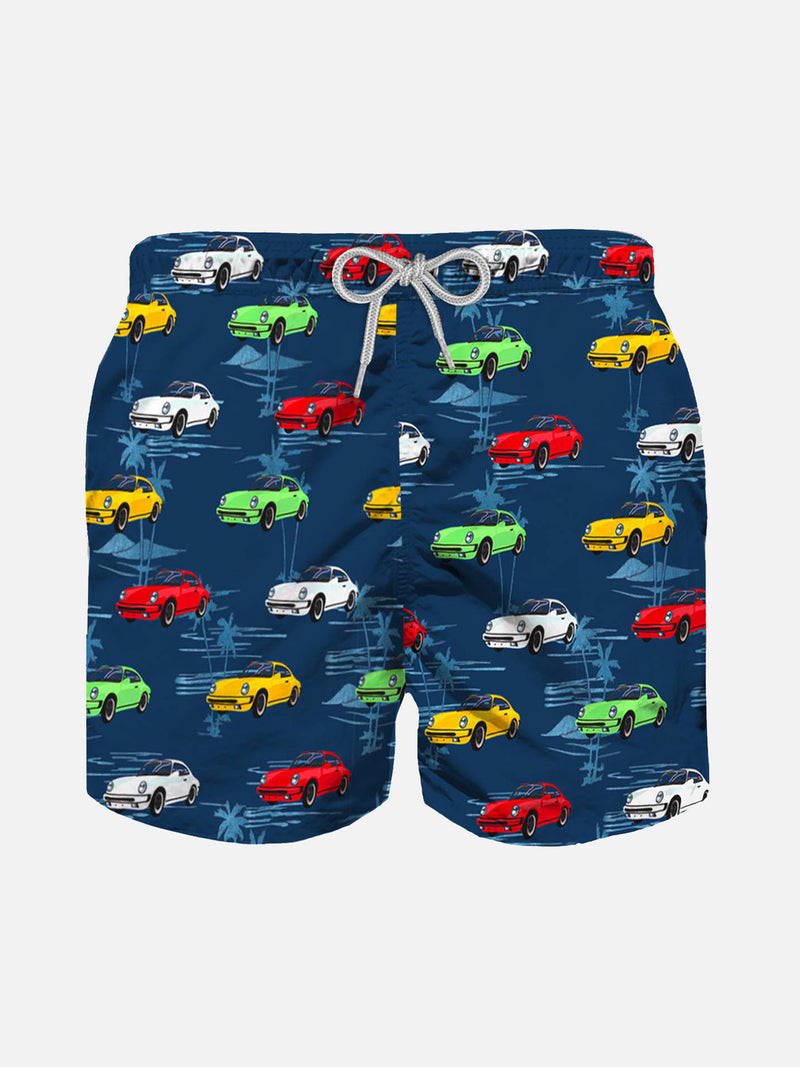 Boy swim shorts with cars print