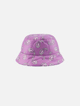 Woman bucket hat with paisley print