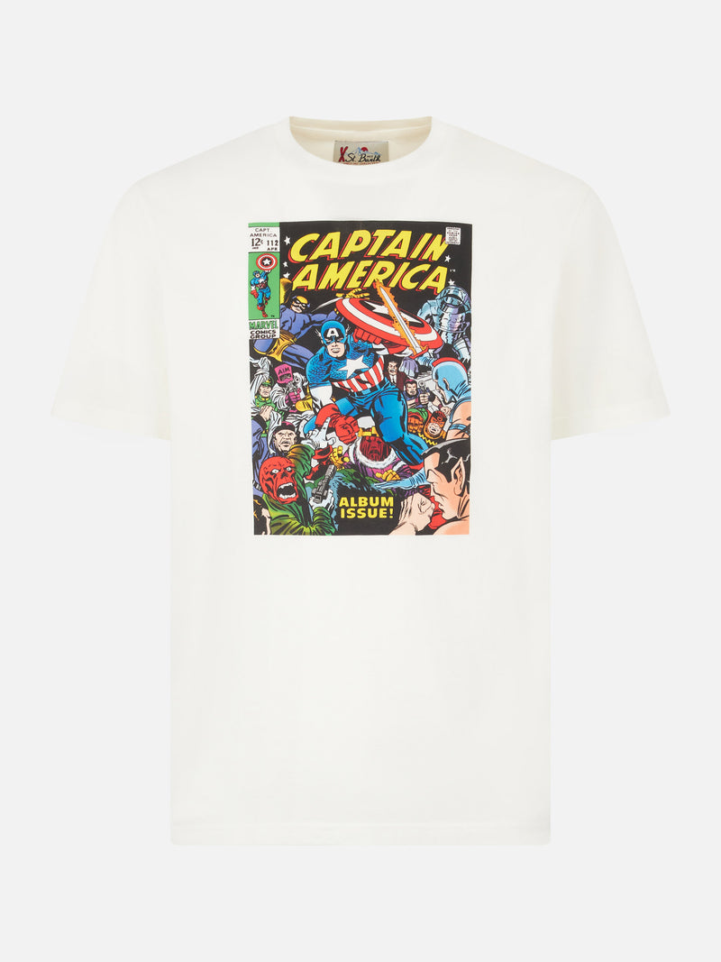Man heavy cotton t-shirt with Captain America print | MARVEL SPECIAL E –  MC2 Saint Barth