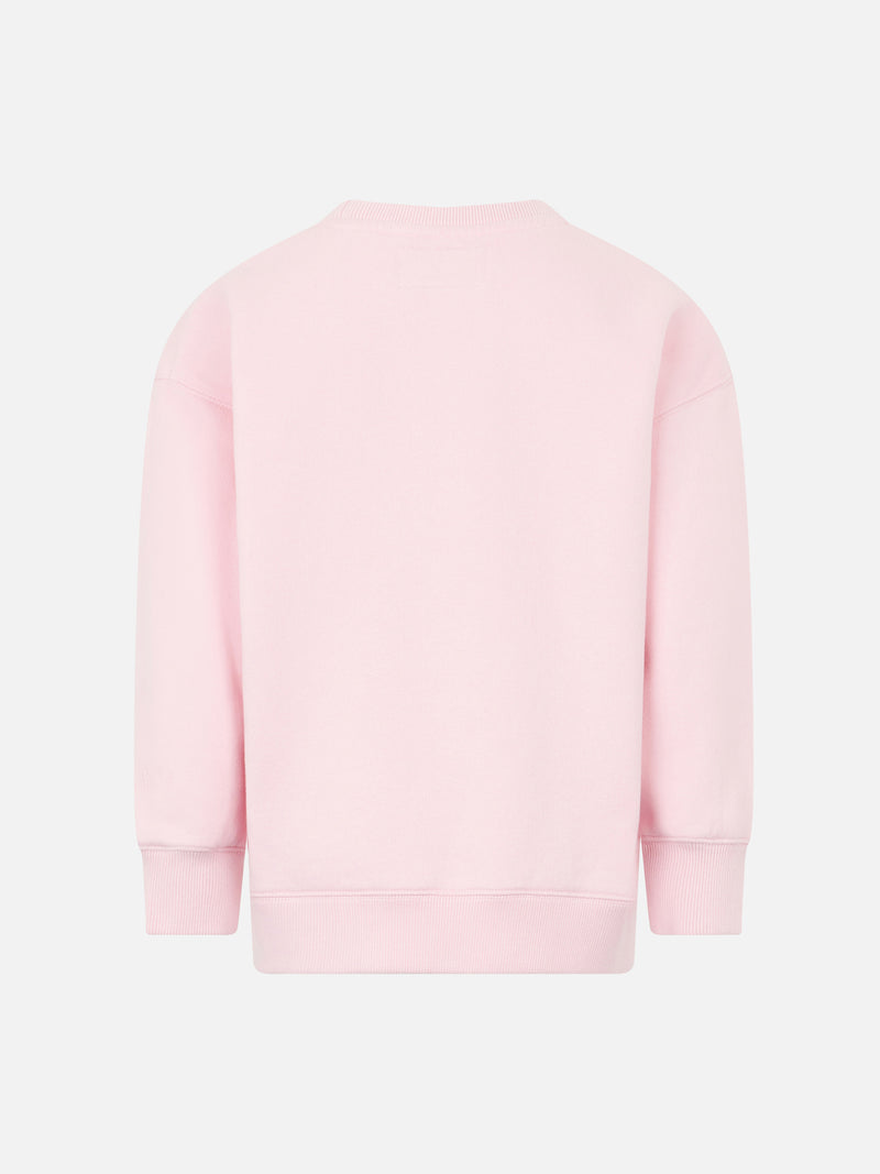 Fleece-Sweatshirt für Mädchen mit Barbie St. Barth-Aufdruck | BARBIE-SONDEREDITION