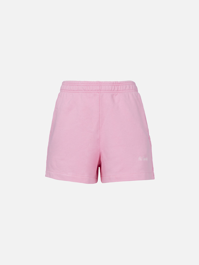 Woman cotton pull up shorts Cate
