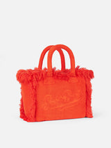 Colette orange terry soft handbag
