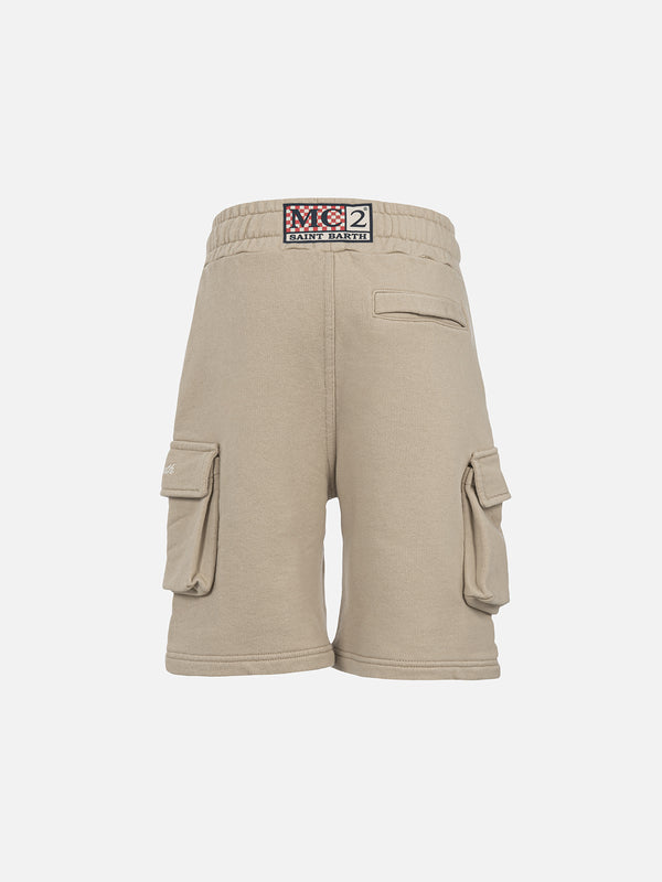 Boy beige cargo short pants Cargy
