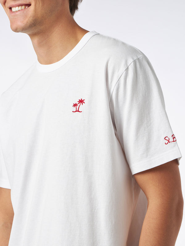 Herren-T-Shirt aus weißer Baumwolle