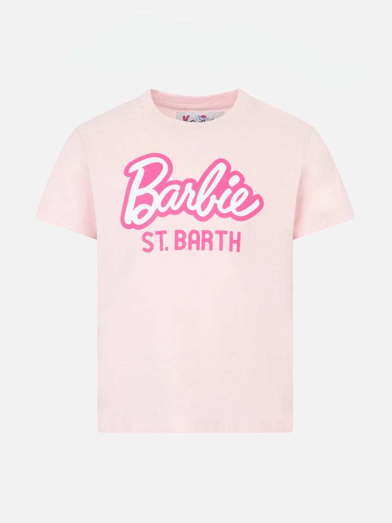 Mädchen-T-Shirt aus schwerer Baumwolle mit Barbie St. Barth-Aufdruck | BARBIE-SONDEREDITION