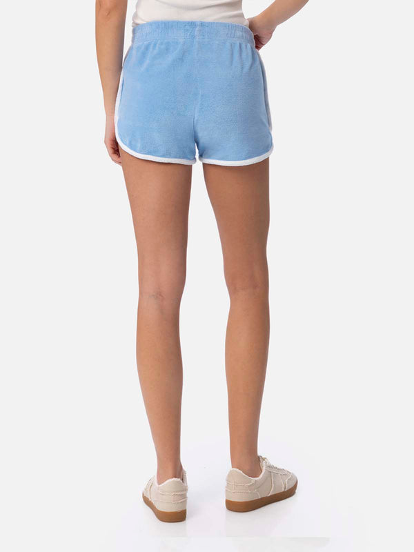 Woman terry cotton pull up shorts Francine