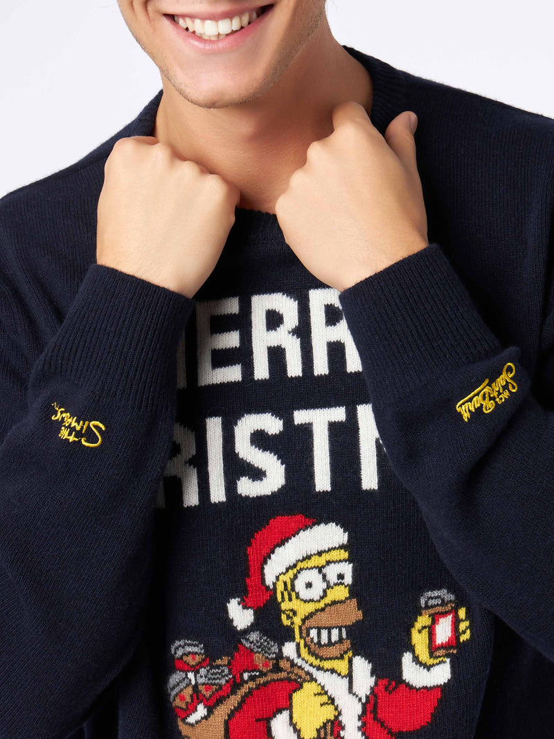 Man crewneck sweater with Homer Simpson jacquard print | THE SIMPSONS SPECIAL EDITION