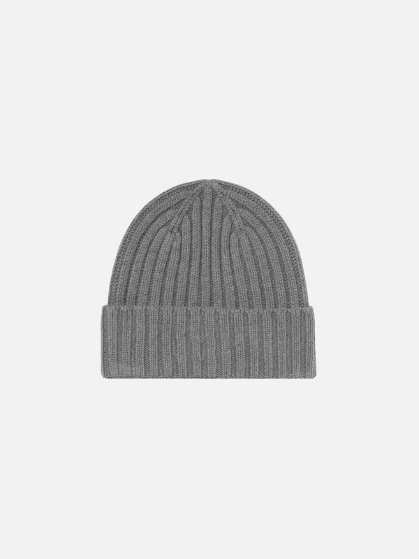 Man grey beanie with St. Barth embroidery