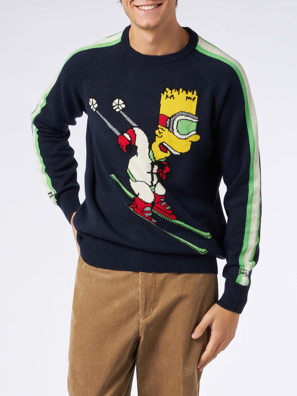 Man crewneck sweater with Bart Simpson jacquard print | THE SIMPSONS SPECIAL EDITION