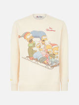 Man crewneck sweater with The Simpson family jacquard print | THE SIMPSONS SPECIAL EDITION