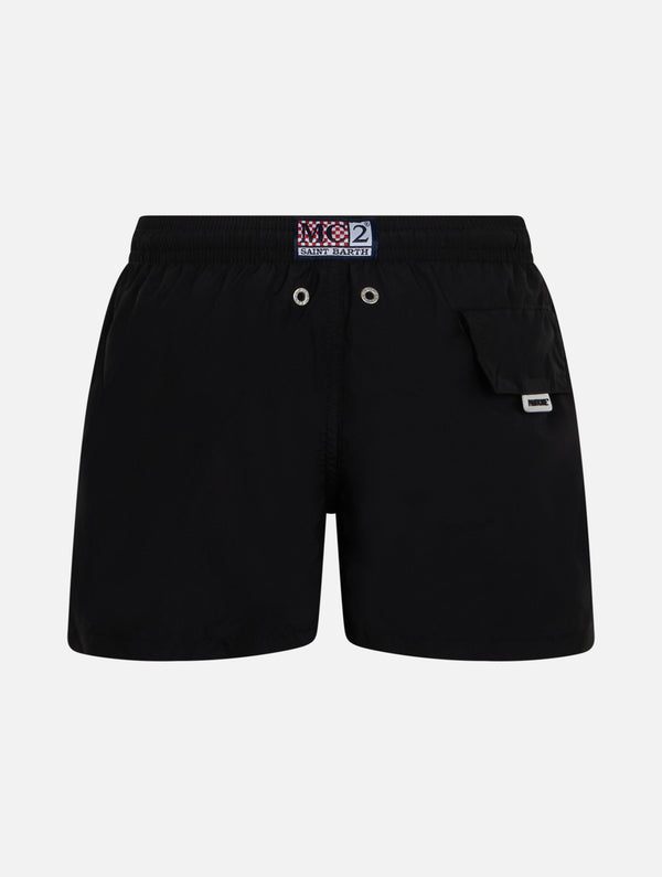 Boy lightweight fabric black swim-shorts Jean Lighting Pantone | PANTONE SPECIAL EDITION