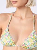 Woman Betsy triangle top swimsuit Leah | MADE WITH LIBERTY FABRIC