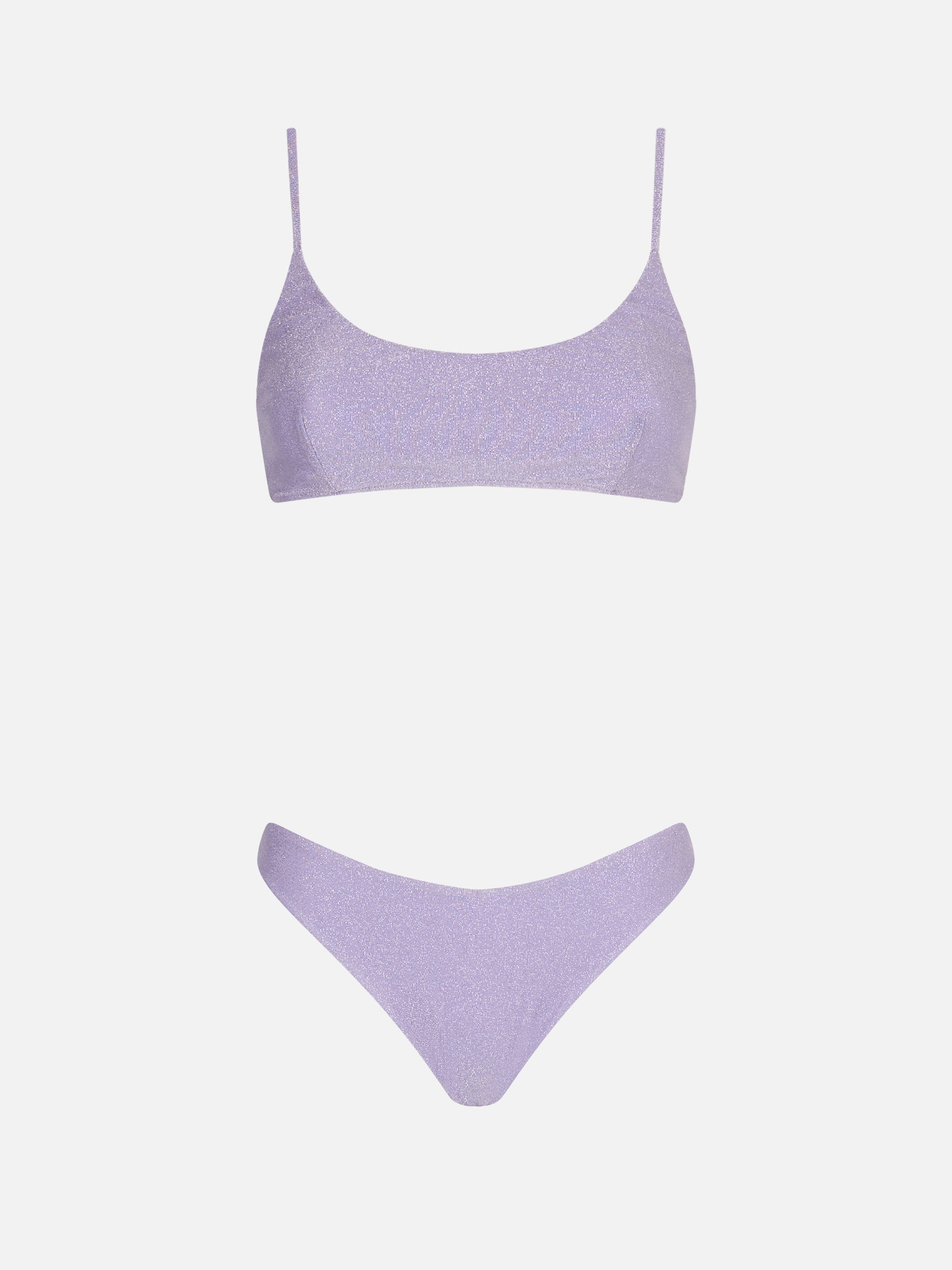 Lilac lurex bralette bikini – MC2 Saint Barth