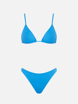 Woman bluette triangle bikini