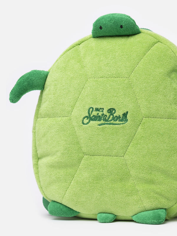 Terry backpack with turtle shape