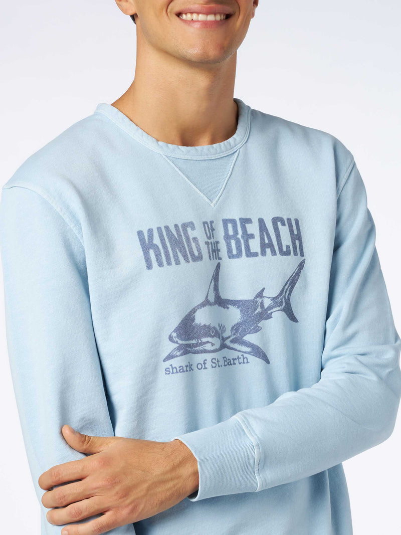 Light blue Sweatshirt King of the beach