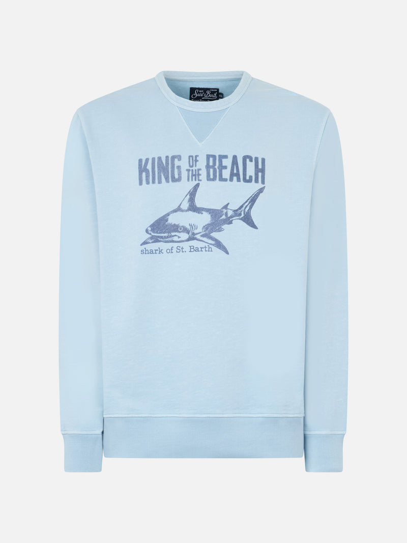 Light blue Sweatshirt King of the beach