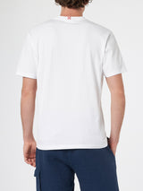 Man classic fit cotton jersey t-shirt Portofino with Forte dei Drammi embroidery | INSULTI LUMINOSI SPECIAL EDITION