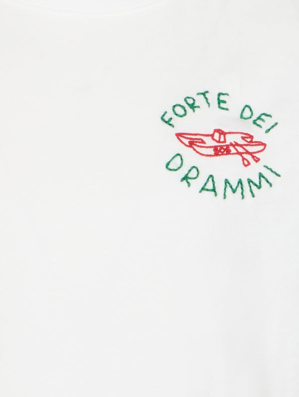Boy cotton jersey t-shirt Portofino Jr with Forte dei Drammi embroidery  | INSULTI LUMINOSI SPECIAL EDITION