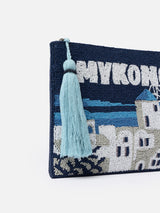 Perlenbeutel mit Mykonos-Muster