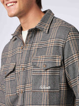 Man wooly shirt with Prince of Wales pattern