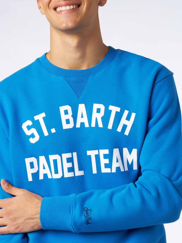 Cotton sweatshirt with St. Barth Padel Team print