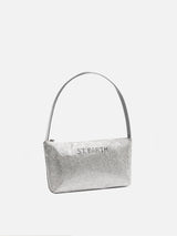 Mini bag with silver rhinestones